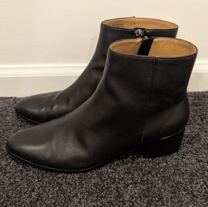 J. Crew Black Ankle Boots